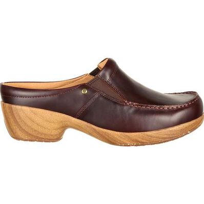 4Eursole Comfort 4Ever Women's Mahogany Moc-Toe Slide, , large