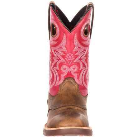 Rocky LT Women s Brown Cherry Pink Saddle Western Boots