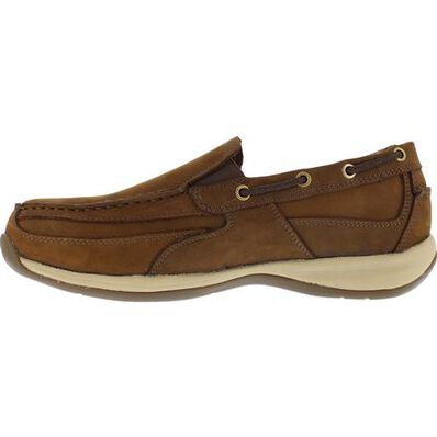 Rockport Works Sailing Club Steel Toe Slip-On Boat Shoe, , large