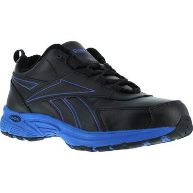 Reebok Ateron Men's Black Blue Steel Toe Work Athletic Shoe, , large