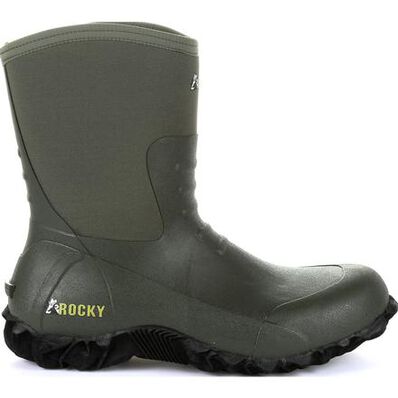 Rocky Core Chore Olive Rubber Outdoor Boot, , large