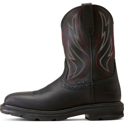 Ariat Sierra Shock Shield Men's 10-inch Steel Toe Electrical Hazard Western Work Boot, , large