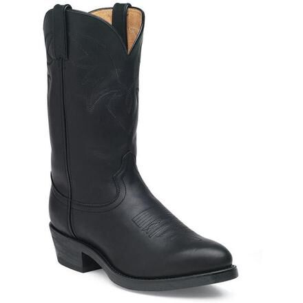Men s Oiled Black Leather Comfort Western Boots Durango