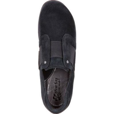 4Eursole Tempo Women's Black Gore Suede Slip-On Shoe, , large