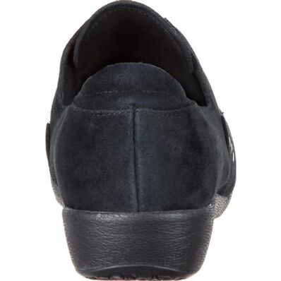 4Eursole Tempo Women's Black Gore Suede Slip-On Shoe, , large