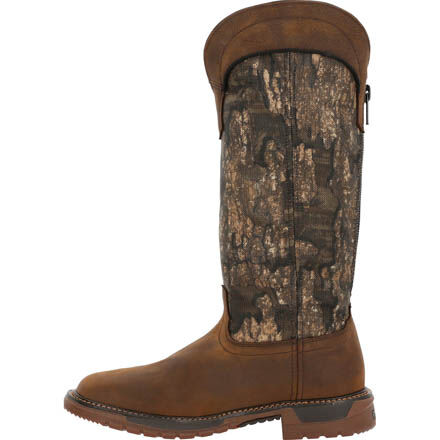 Rocky side zip snake boots top