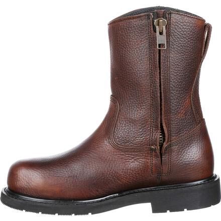 Side zip wellington work boots hotsell