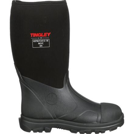 Insulated steel toe rain boots top