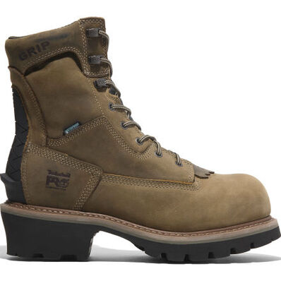 Timberland PRO Evergreen Men's 8-inch Composite Toe 400G Insulated Waterproof Logger Work Boot, , large