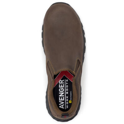 Avenger Flight Men's Composite Toe Static-Dissipative Slip-On Leather Work Shoe, , large