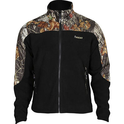 Rocky SilentHunter Fleece Jacket, MossyOak/Blk, large
