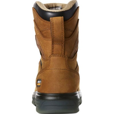Ariat Turbo Men's 8-inch Carbon Toe Electrical Hazard Waterproof Work Boot, , large