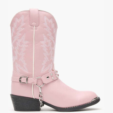 Durango® Big Kid Pink Rhinestone Western Boot, , large