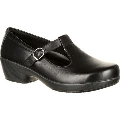 4Eursole Comfort 4Ever Women's Black T-Strap Shoe, , large