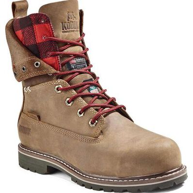 Kodiak Bralorne Women's 8-inch CSA Composite Toe Puncture-Resisting Insulated Waterproof Work Boot, , large