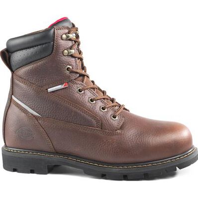 Dickies Trueland Men's 8 Inch Steel Toe Electrical Hazard Waterproof Leather Work Boot, , large