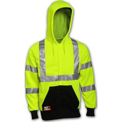 Tingley Job Sight FR Unisex Class 3 Zip-Up Fire-Resistant Hoodie, , large