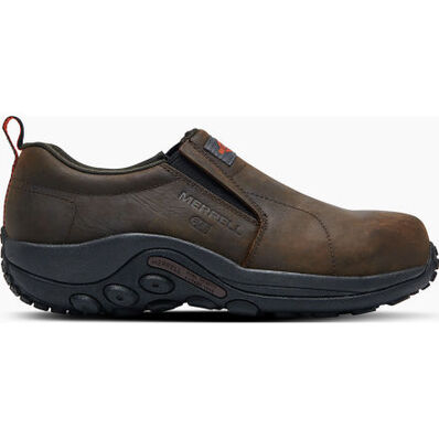 Merrell Jungle Moc Men's Composite Toe Static-Dissipative Leather Slip-On Oxford, , large