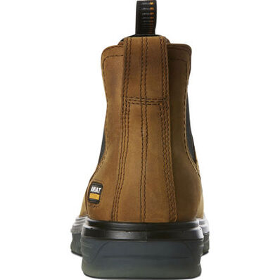 Ariat Turbo Men's Carbon Toe Electrical Hazard Waterproof Pull-on Chelsea Work Boot, , large