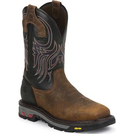 Justin pull shop on work boots