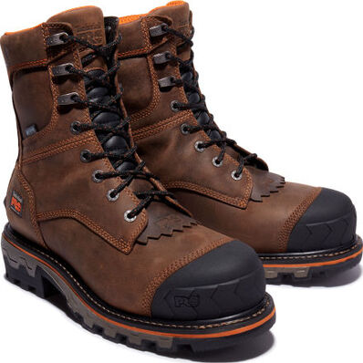 Timberland PRO Boondock HD Men's 8-inch Composite Toe 400G Insulated Waterproof Logger Work Boot, , large