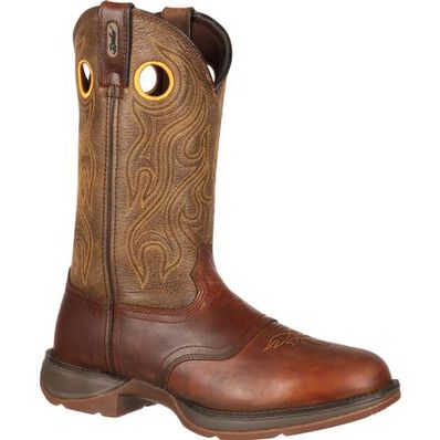 Rebel™ by Durango® Brown Saddle Western Boot, , large Rebel™ by Durango® Brown Saddle Western Boot, , large