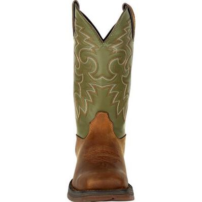 Rebel™ by Durango® Coffee & Cactus Pull-On Western Boot, , large Rebel™ by Durango® Coffee & Cactus Pull-On Western Boot, , large