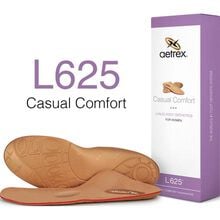 Aetrex Women's Casual Comfort Flat/Low Arch Posted with Metatarsal Support Orthotic