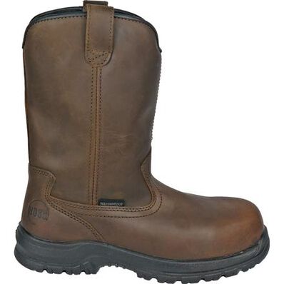 HOSS Senoia Men's Composite Toe Electrical Hazard Puncture-Resisting Waterproof Pull-on Boot, , large