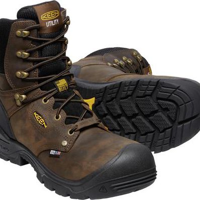 KEEN Utility Independence Men's 8-inch Carbon Fiber Toe Electrical Hazard Waterproof Work Boot, , large