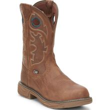Justin Work Stampede Rush Men's Nano Composite Electrical Hazard Waterproof Pull-on Western Work Boot