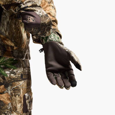 Rocky Moisture Wicking Camo Gloves, Realtree Edge, large
