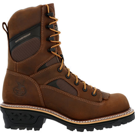 Men's soft toe logger boots cheap