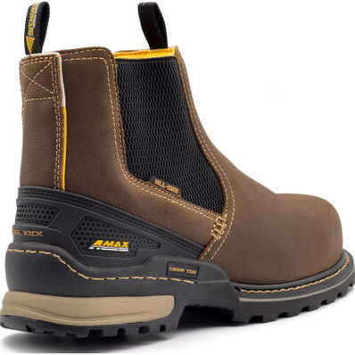 Avenger A-Max Dozer Men's Composite Toe Electrical Hazard Waterproof Chelsea Pull-on Work Boot, , large