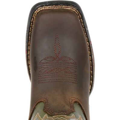 Rocky Little Kid Long Range Square Toe Western Boot, , large
