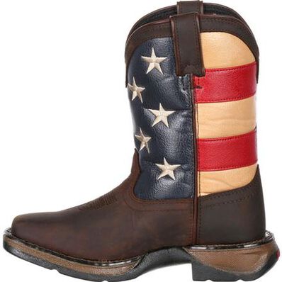 Lil' Rebel™ by Durango® Little Kids' Flag Western Boot, , large