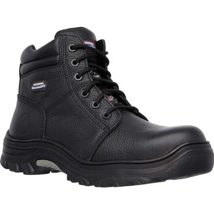 SKECHERS Work Relaxed Fit Burgin Composite Toe Puncture Resistant Work Boot 77067BLK