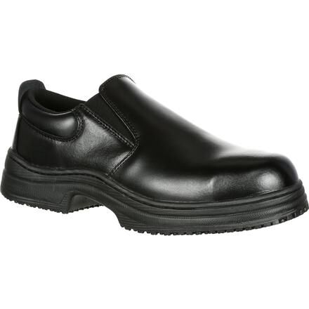 Steel toe slip on dress shoes on sale