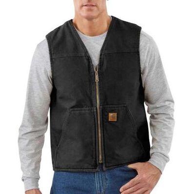 Carhartt® Sandstone Rugged Sherpa-Lined Vest, , large