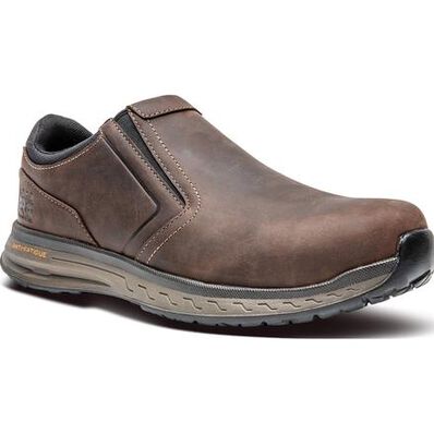 Timberland PRO Drivetrain Men's Composite Toe Electrical Hazard Leather Slip-On Work Shoe, , large