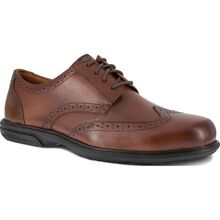 Florsheim Work Loedin Men's Steel Toe Static-Dissipative Brown Leather Dress Oxford