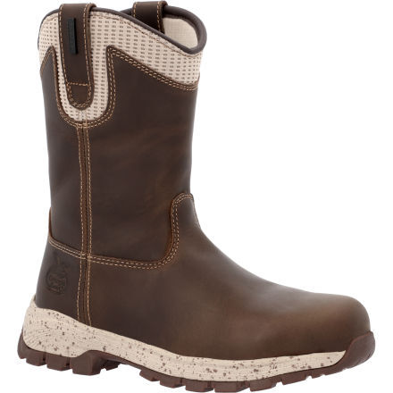 Georgia Boot Eagle Trail Women s 10 inch Alloy Toe Electrical Hazard Waterproof Pull On Work Boot