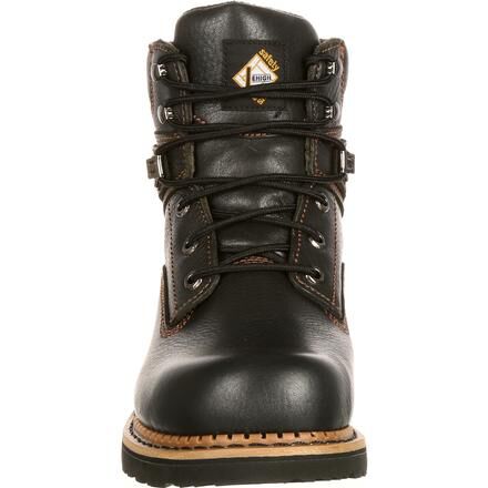 mens black steel toe boots