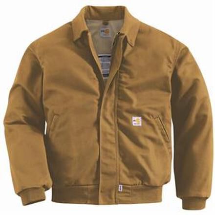 Carhartt Brown Flame Resistant All Season Bomber Jacket FJ020BRN