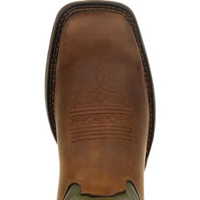 Rebel™ by Durango® Coffee & Cactus Pull-On Western Boot, , large Rebel™ by Durango® Coffee & Cactus Pull-On Western Boot, , large
