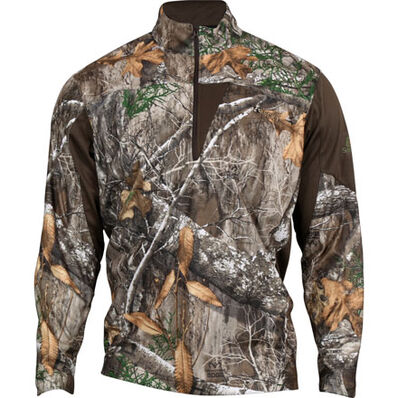 Rocky SilentHunter 1/4 Zip Shirt, Realtree Edge, large