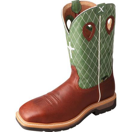Work boots with outlet steel toe and metatarsal