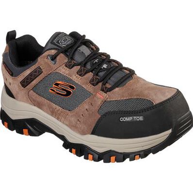 SKECHERS Work Greetah Men's Composite Toe Electrical Hazard Waterproof Athletic Work Shoe, , large