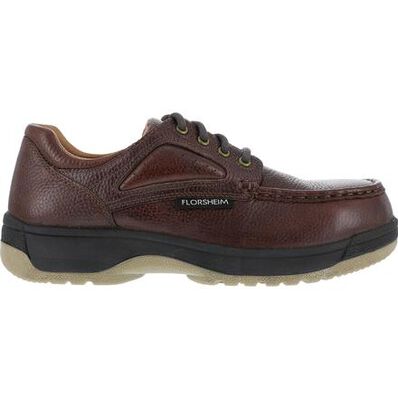 Florsheim Work Compadre Women's Steel Toe Static-Dissipative Work Eurocasual Moc Toe Oxford, , large