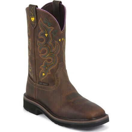 Justin women's composite sales toe work boots